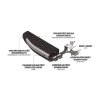Ford Ranger Blackline Yan Basamak Krom 2006-2013 Arası