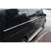Mercedes Vito/W447 Krom Cam Alt Çıtaları 8 Parça Tek Sürgülü (L2: Orta Şase) 2014 ve Sonrası