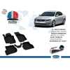 Skoda Octavia 2 A5 4D Havuzlu Paspas Siyah 2008 ve Sonrası