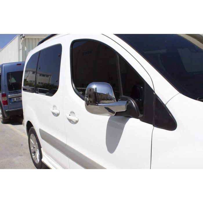 Citroen Berlingo 2 Krom Ayna Kapağı 2 Parça Abs 2012 ve Sonrası MINI VAN