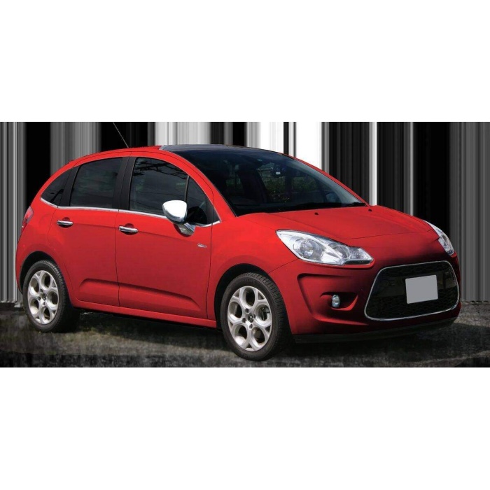 Citroen C3 Krom Ayna Kapağı 2 Parça 2009 ve Sonrası