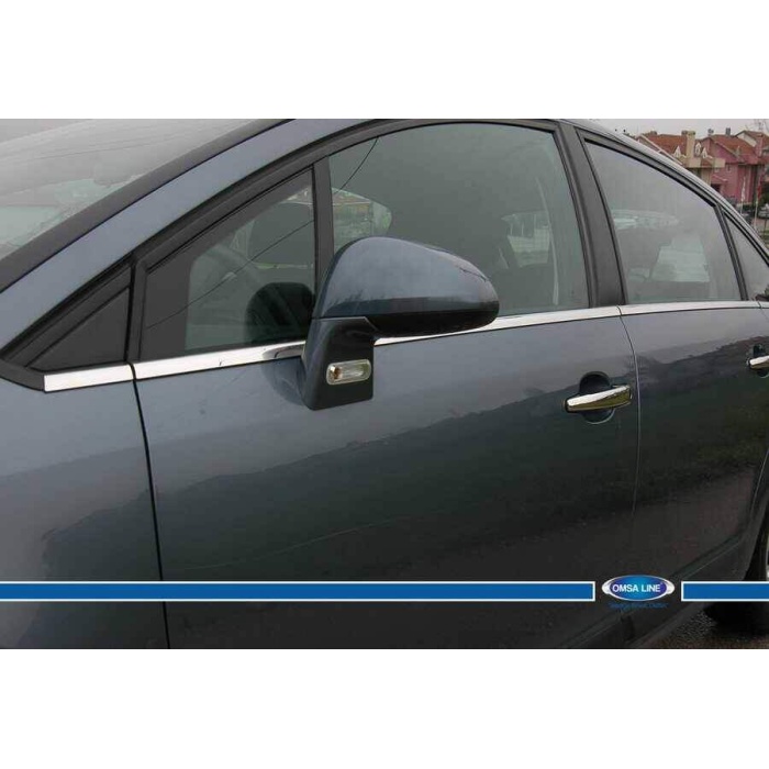 Citroen C4 Krom Cam Çıtası 8 Parça 2004-2010 Arası