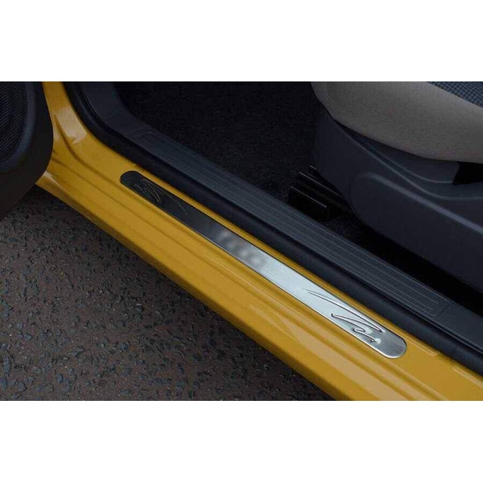 Fiat 500 Krom Kapı Eşiği Yazılı 2 Parça 2007 ve Sonrası
