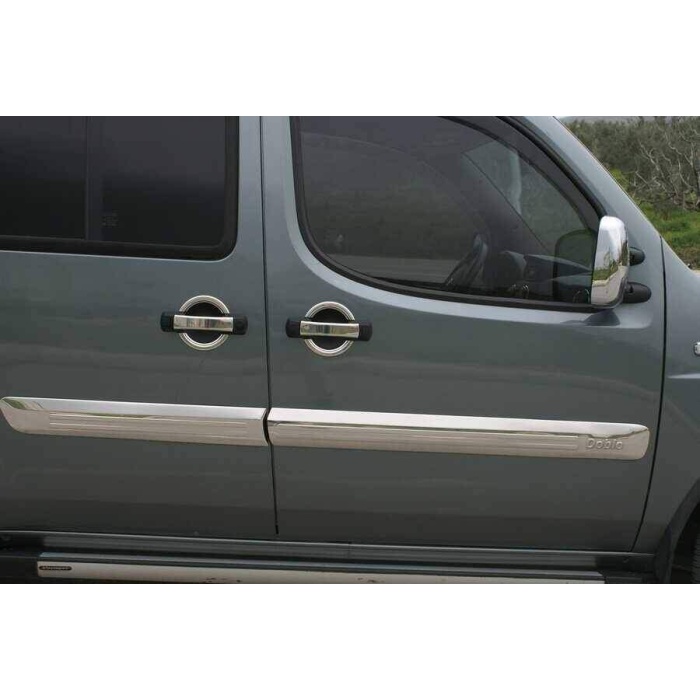 Bomag Fiat Doblo Krom Yan Kapı Çıtası 4 Parça Geniş Model 2006-2010 Arası