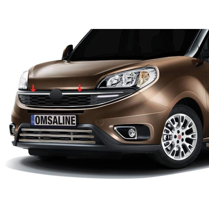 Fiat Doblo Facelift Krom Ön Panjur Çıtası 2 Parça 2014 ve Sonrası