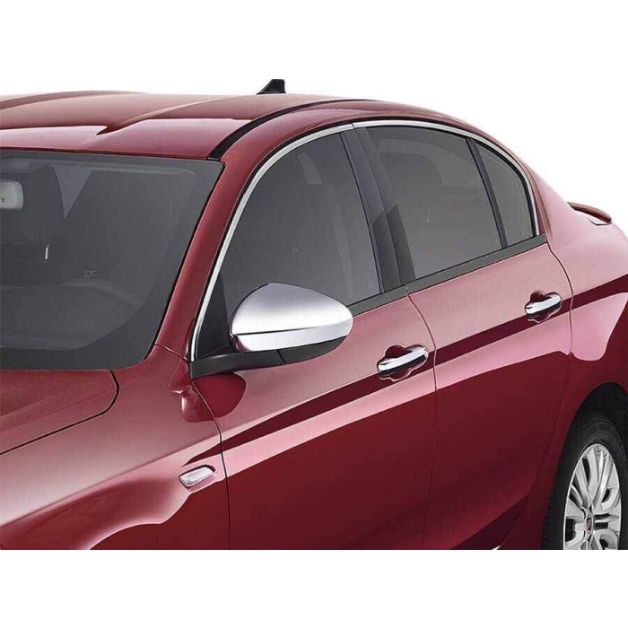 Fiat Egea Sedan/HB Krom Üst Cam Çerçevesi 4 Parça 2015 ve Sonrası