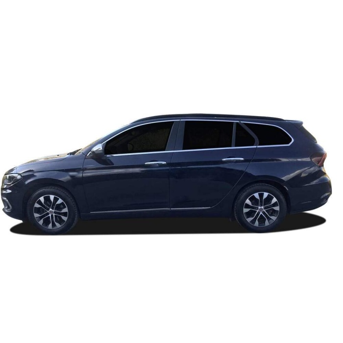 Fiat Egea SW Krom Üst Cam Çerçevesi 6 Parça  2016 ve Sonrası