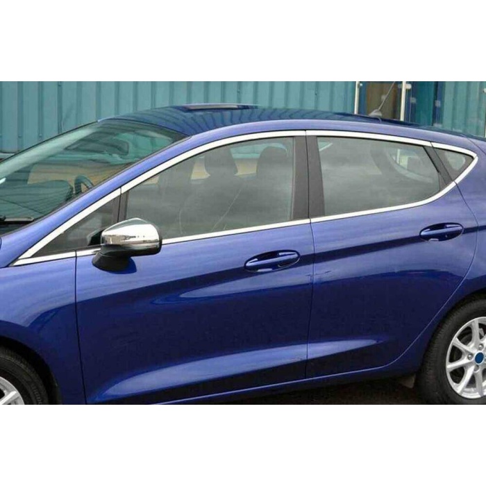 Ford Fiesta 7 Krom Cam Çerçevesi 16 Parça 2017 ve Sonrası