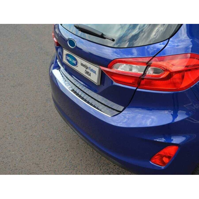 Ford Fiesta 7 Krom Arka Tampon Eşiği Taşlı 2018 ve Sonrası