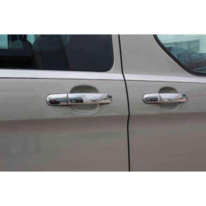Ford Tourneo Custom Krom Cam Alt Çıtası 8 Parça Uzun Şase 2012 ve Sonrası