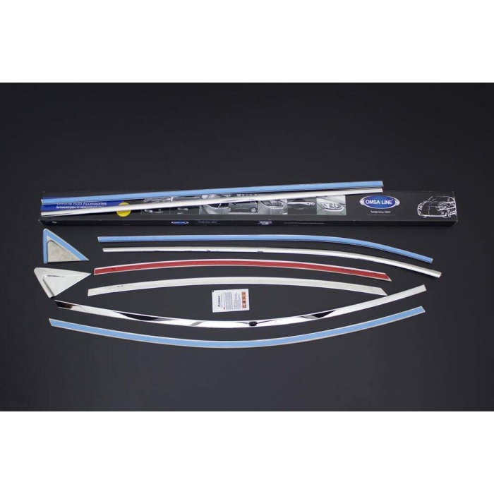Hyundai Elantra Krom Cam Çerçevesi 10 Parça 2011-2016 Arası