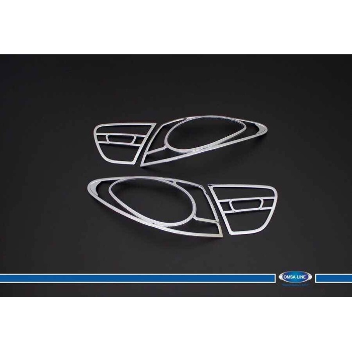 Hyundai Elantra Krom Far Çerçevesi Abs 4 Parça