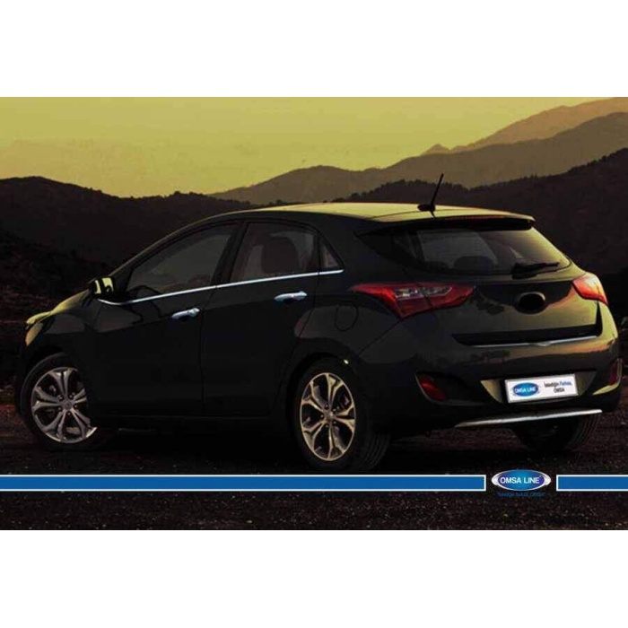 Hyundai i30 HB Krom Cam Çıtası 8 Parça 2012-2016 Arası