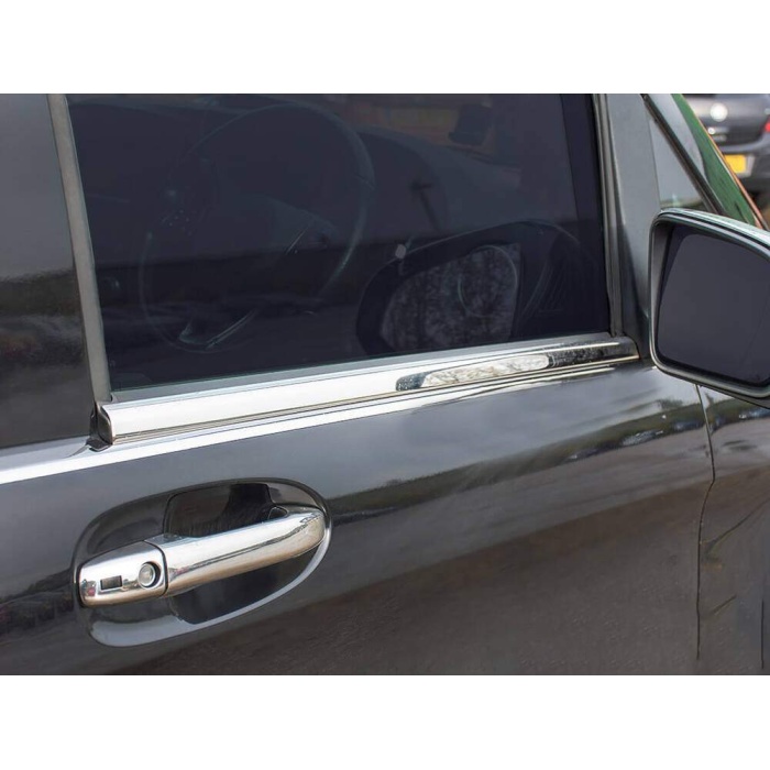 Mercedes Vito/W447 Krom Cam Alt Çıtaları 8 Parça Tek Sürgülü (L2: Orta Şase) 2014 ve Sonrası