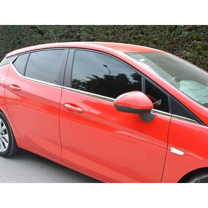Opel Astra K Krom Alt Cam Çerçevesi 8 Parça 2015 ve Sonrası