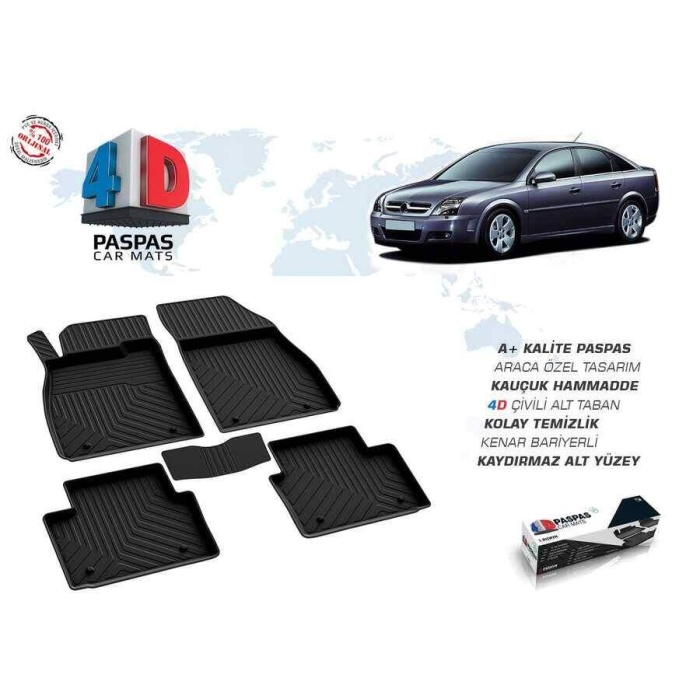 Opel Vectra C 4D Havuzlu Paspas Siyah 2004 ve Sonrası
