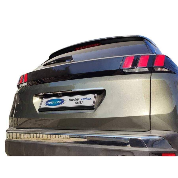 Peugeot 3008 Krom Bagaj Çıtası (Plaka Üstü) 2016 ve Sonrası