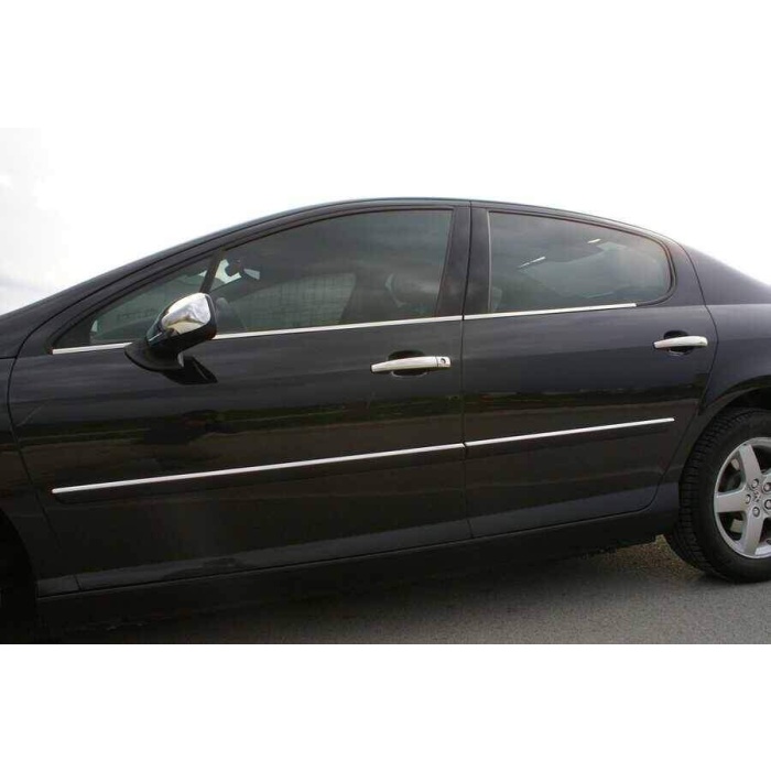 Peugeot 407 Krom Cam Çıtası 4 Parça 2004-2010 Arası