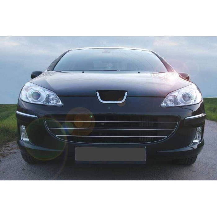 Peugeot 407 Krom Ön Panjur 3 Parça 2004-2010 Arası