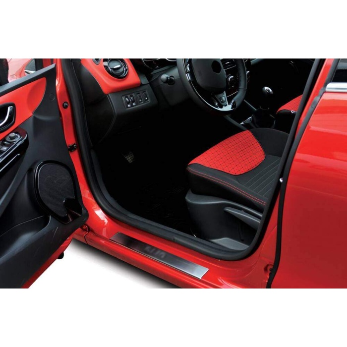 Renault Clio 4 Krom Kapı Eşiği 4 Parça  2012 ve Sonrası