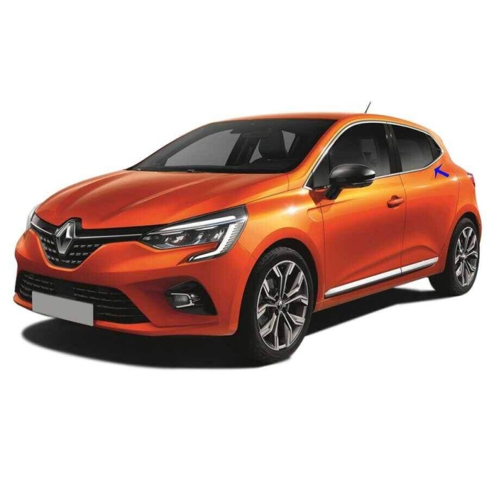 Renault Clio 5 Krom Cam Çerçevesi 12 Parça 2019 ve Sonrası