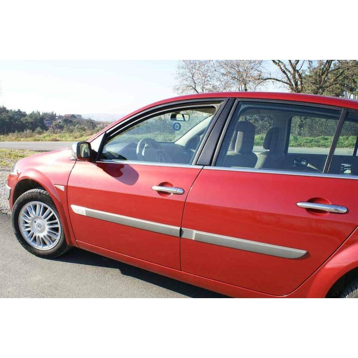 Renault Megane 2 HB Krom Cam Çıtası 4 Parça 2002-2010 Arası