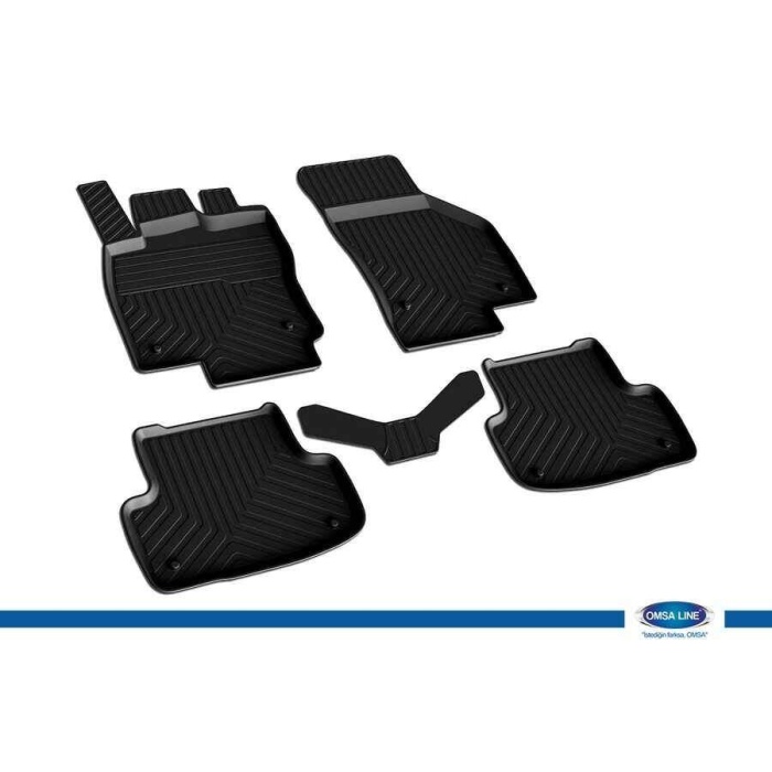 Seat Leon 5F 4D Havuzlu Paspas Siyah 2013 ve Sonrası