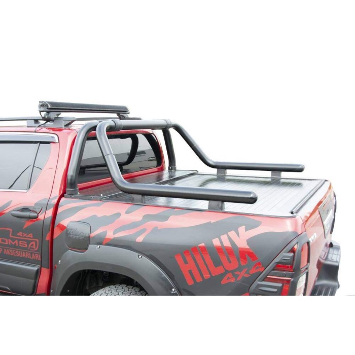 Toyota Hilux Kobra Roll Bar Çap:60 Siyah 2015 ve Sonrası