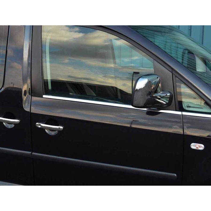 VW Caddy Krom Cam Çıtası 4 Parça 2003-2014 Arası