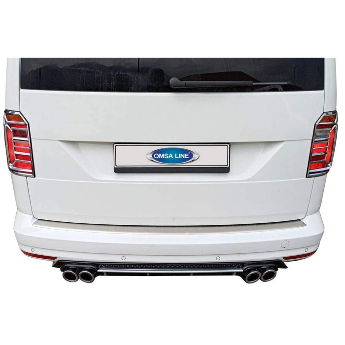 Omkar VW Caddy Krom Stop Çerçevesi 2 Parça Abs Krom 2015 ve Sonrası