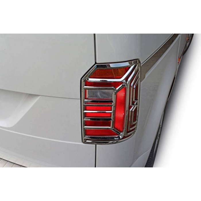 Omkar VW Caddy Krom Stop Çerçevesi 2 Parça Abs Krom 2015 ve Sonrası