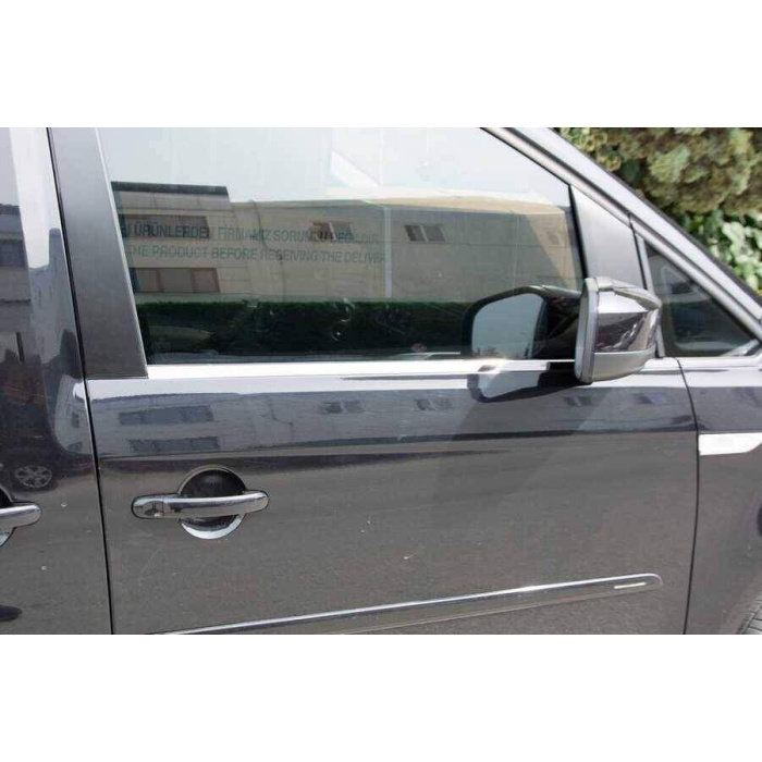 VW Caddy Siyah Krom Cam Çıtası 2 Parça 2015-2020 Arası