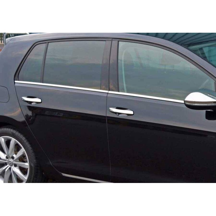 VW Golf 7 Krom Cam Çıtası 4 Parça 2013 ve Sonrası