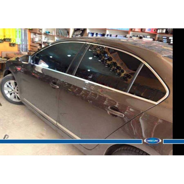 VW Jetta Krom Cam Çerçevesi 12 Parça 2011 ve Sonrası