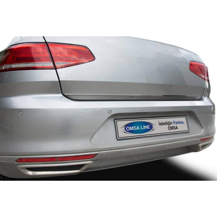 VW Passat B8 Sedan Siyah Krom Bagaj Alt Çıtası 2015 ve Sonrası