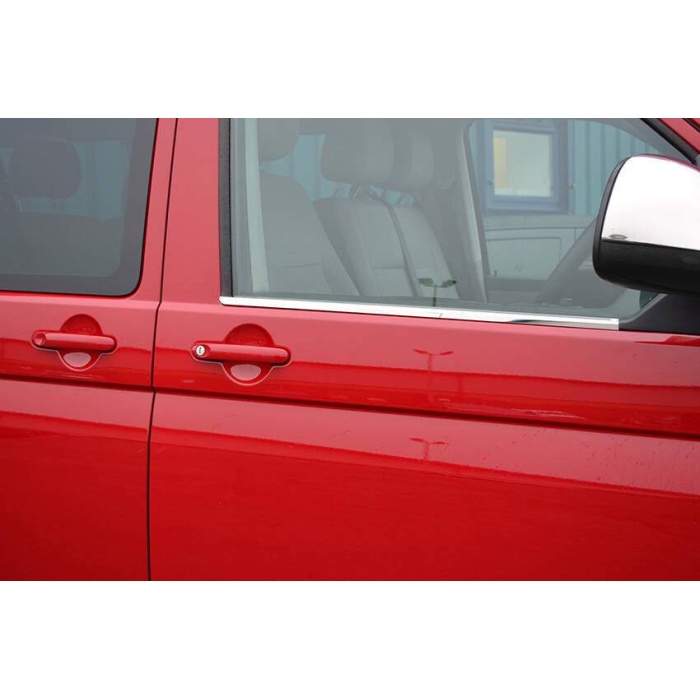VW T5 Caravelle Krom Cam Çıtası 2 Parça 2010-2014 Arası