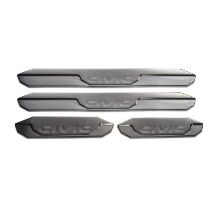 Honda Civic FB7 Krom Kapı Eşiği 4 Parça Taşlı 2012-2016 Arası