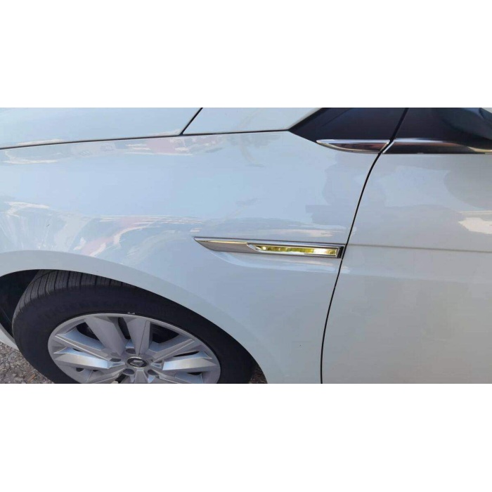 Renault Megane 4 HB Krom Çamurluk Sinyal Çıtası 2 Parça 2021 ve Sonrası