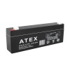 ATEX 12 VOLT - 2.3 AMPER - 2.2 AMPER YATIK UZUN AKÜ (178 X 34 X 60 MM) (81)