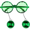 Disko Toplu Küpeli Parti Gözlüğü Yeşil Renk (K0)