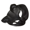 Siyah Renk Lüks Kedi Maskesi 12x13 cm (K0)