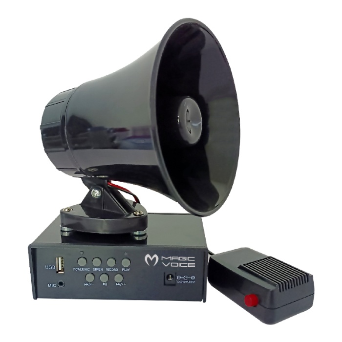 MAGICVOICE MV-800 USB KAYIT SİREN MİNİ PAZARCI ANFİ SETİ MIKNATISLI  (ANFİ+HOPARLÖR+MİKROFON) (81)