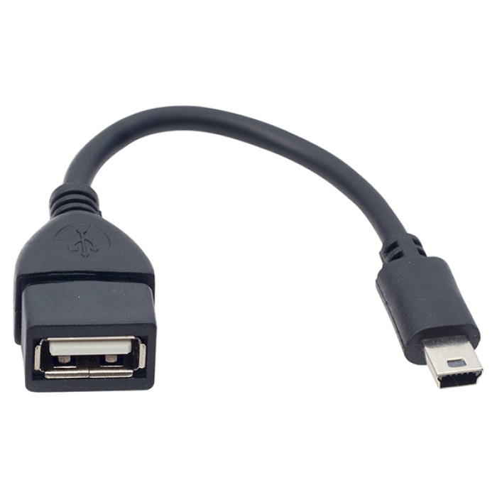 USB MİNİ 5P OTG DATA KABLOSU 15 CM (81) (K0)