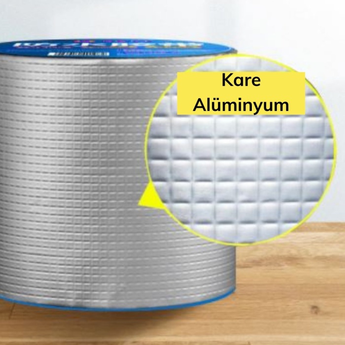 Yüksek Sıcaklık Dayanan Su Geçirmez Çatı Boru Duvar Çatlak Onarıcı Yapışkan Bant Folyo 5 cm (K0)