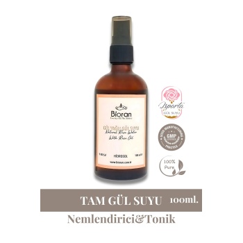 Gül Yağlı Gül Suyu 100 ml – %100 Doğal Isparta Gülü ile Cilt Bakımı