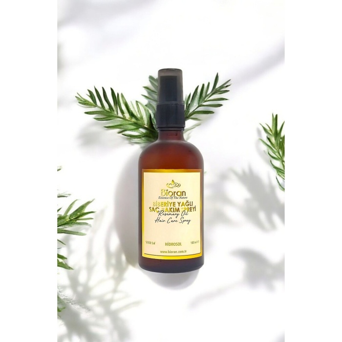 Biberiye Yağlı Saç Bakım Spreyi - Hızlı Uzama ve Canlandırıcı Etki Cam Şişede (100 ML)