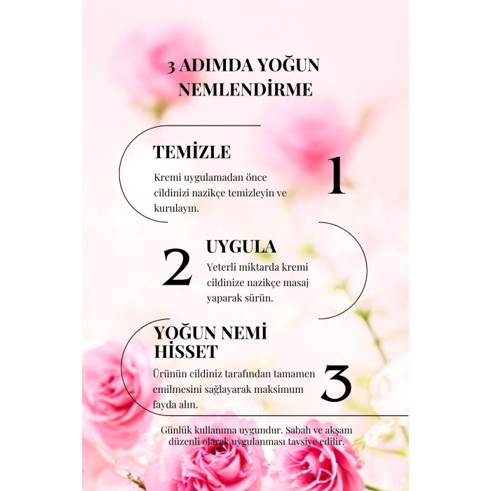 Gül Yağlı Yüz Kremi - Nemlendirici & Canlandırıcı | Doğal ve Saf İçeriklerle Cilt Bakımı