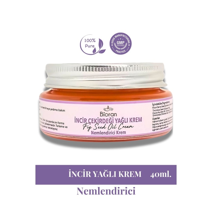 İncir Çekirdeği Yağlı Yoğun Bakım Kremi 40 ml. %100 Doğal