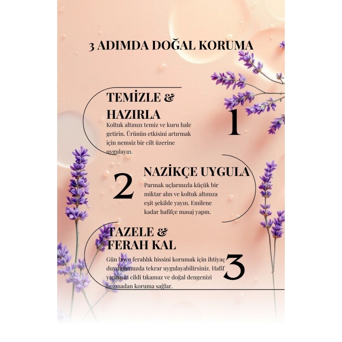 Lavanta Yağlı Deokrem 30 ml - Doğal Krem Deodorant, Cam Kavanozda