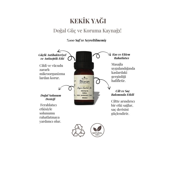 Kekik Yağı % 100 Saf Bitkisel Uçucu Yağ 10 Ml. (Oregano Essential Oil)